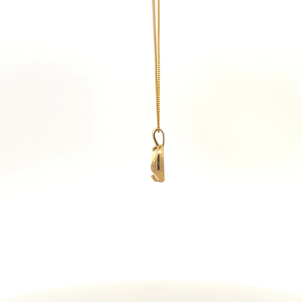10K Yellow Gold Genuine Opal Pendant