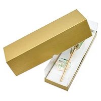 24K Lacquer Dipped Gold Trimmed Geo Green Real Rose