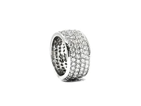 14K White Gold 4.40cttw Diamond Eternity Ring, size 6