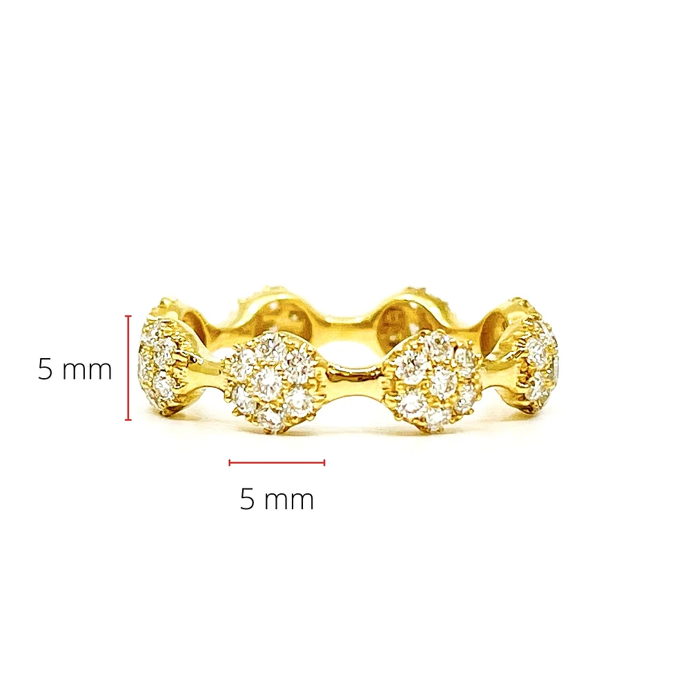 14K Gold 1.10cttw Diamond Eternity Ring