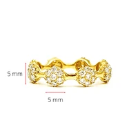 14K Gold 1.10cttw Diamond Eternity Ring