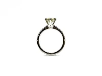 14K White Gold 1.23cttw Diamond Engagement Ring, Size 6