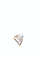 Moonstone and Diamond Ring