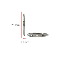 Sterling Silver Sleepers 20mm