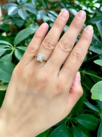 14K White Gold 0.32cttw Diamond Ring - size 7