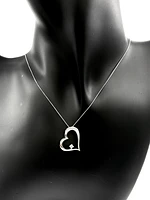 10K White Gold Canadian Diamond 0.051cttw Necklace