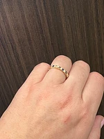 10K Yellow Gold Sapphire & Diamond Ring