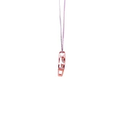 10K White and Rose Gold 0.20 cttw  Diamond  Pulse Pendant, 18"