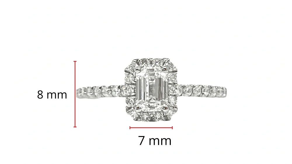 14K Gold 0.84cttw Lab Grown Diamond Engagement Ring - /
