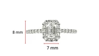 14K Gold 0.84cttw Lab Grown Diamond Engagement Ring - /