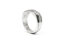 14K White Gold 0.30cttw Diamond Gents Ring, size 10