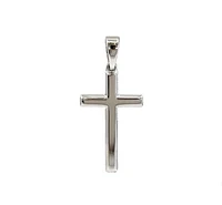 925 Sterling Silver 23mm x 13mm Hollow Cross Charm