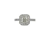 14K White Gold 1.41cttw Diamond Engagement Ring, Size 6