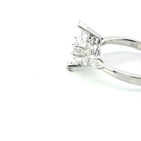 14K Marquise Cut Diamond Ring - Mount Only (No centre diamond) / Gold