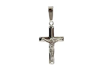 925 Sterling Silver 33mm x 20mm Hollow Crucifix Cross Charm - Large
