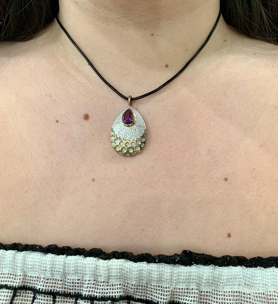 Silver Amethyst Pendant