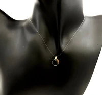 10K Yellow Gold Disc Charm, 13mm