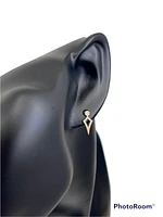 14K Rose Gold 0.11cttw Diamond Earrings