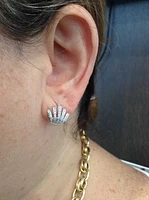 14K White Gold 0.37cttw Diamond Earrings