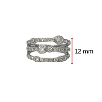10K White Gold 1.00cttw Diamond Ring, size 6