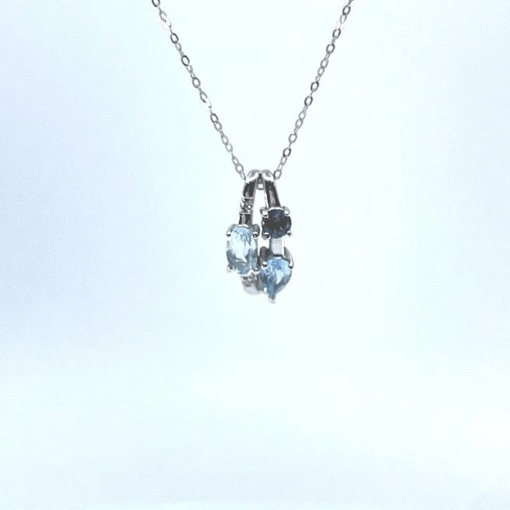 Aquamarine & Blue Topaz Pendant