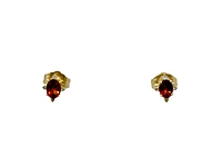 10K Yellow Gold 0.30cttw Citrine and 0.04cttw Diamond Halo Earrings
