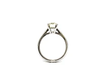 14K White Gold 1.52cttw Diamond Solitaire Engagement Ring, size 6.5