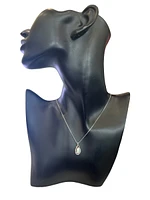 925 Sterling Silver Opal & Diamond Necklace