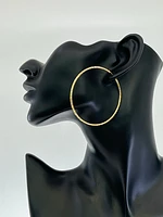 10K Gold 60mm Sleeper/Keeper/Hoop Earrings