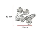 14K White Gold 0.60cttw Diamond Ring - Size 6.5
