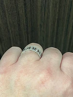 14K White Gold 0.39cttw Diamond Round and Baguette Cut Ring