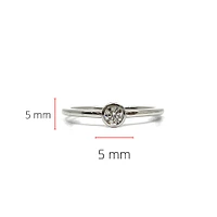 10K White Gold 0.15cttw Diamond Ring