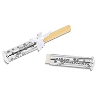 Silver-plated Birth Certificate Holder, First Tooth, and First Curl in Wooden Memory Box Set