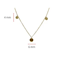 10K Yellow Gold 0.08cttw Diamond Necklace - 18"