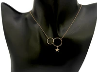14K Rose Gold 0.04cttw Diamond Pendant, 18"