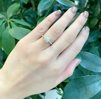 14K Gold 1.23cttw Lab Grown Diamond Engagement Ring - /