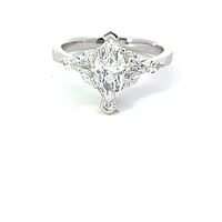 14K Marquise Cut Diamond Ring - Mount Only (No centre diamond) / Gold