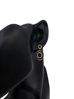 14K 2 Tone 0.25cttw Diamond Earrings