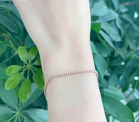 14K Rose Gold 0.35cttw Diamond Tennis Bracelet, 7"