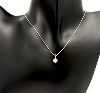 10K White Gold 0.30cttw Canadian Diamond Solitaire Pendant, 18"