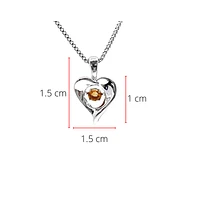 Sterling Silver 0.10cttw Citrine Pendant, 18"