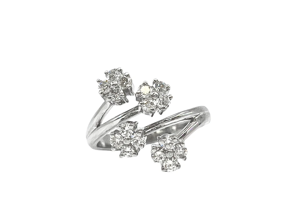 14K White Gold 0.60cttw Diamond Ring - Size 6.5