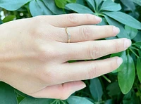 10K Yellow Gold Diamond 0.015cttw Ring, Size 6.5