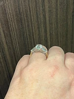 14K Yellow and White Gold 2.01cttw Oval Lab Grown Diamond Engagement Ring