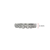 14K White Gold 0.40cttw Canadian Diamond Infinity Ring