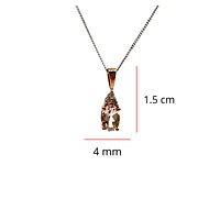 10K Rose Gold 0.40cttw Morganite & 0.03cttw Diamond Pendant, 18"