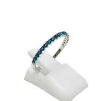 14K White Gold London Blue Topaz Ring