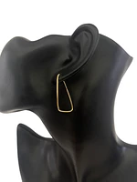 10K Yellow Gold 35mm Earrings