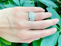 14K White Gold 1.40cttw Diamond Ring, size 6.50