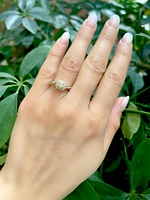 10K Yellow Gold 0.50cttw Diamond Halo Engagement Ring, size 6.5